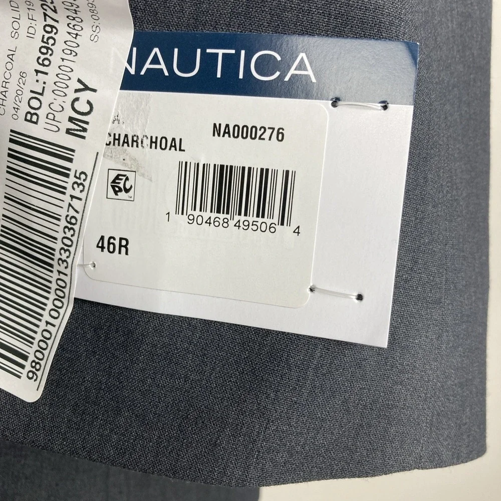 Nautica‎ Mens Blazer Jacket 46R Charcoal Grey F071403